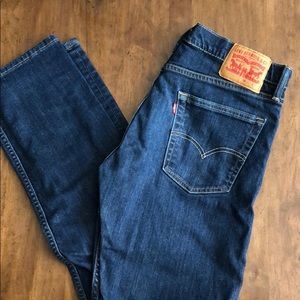 Levi Slim Straight 513 Dark Blue Jeans